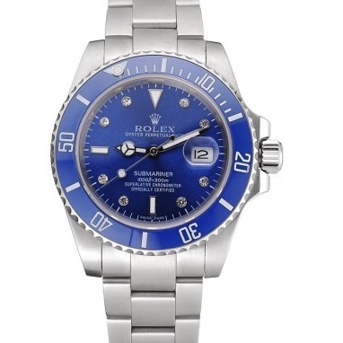 Rolex aaa copy Submariner Rolex Bezel Dial 98234 Blue Blue 0823